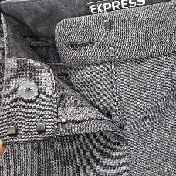 Express Columnist Pants Womens Gray Dress Size 2S Career Trousers - Picture 5 of 12